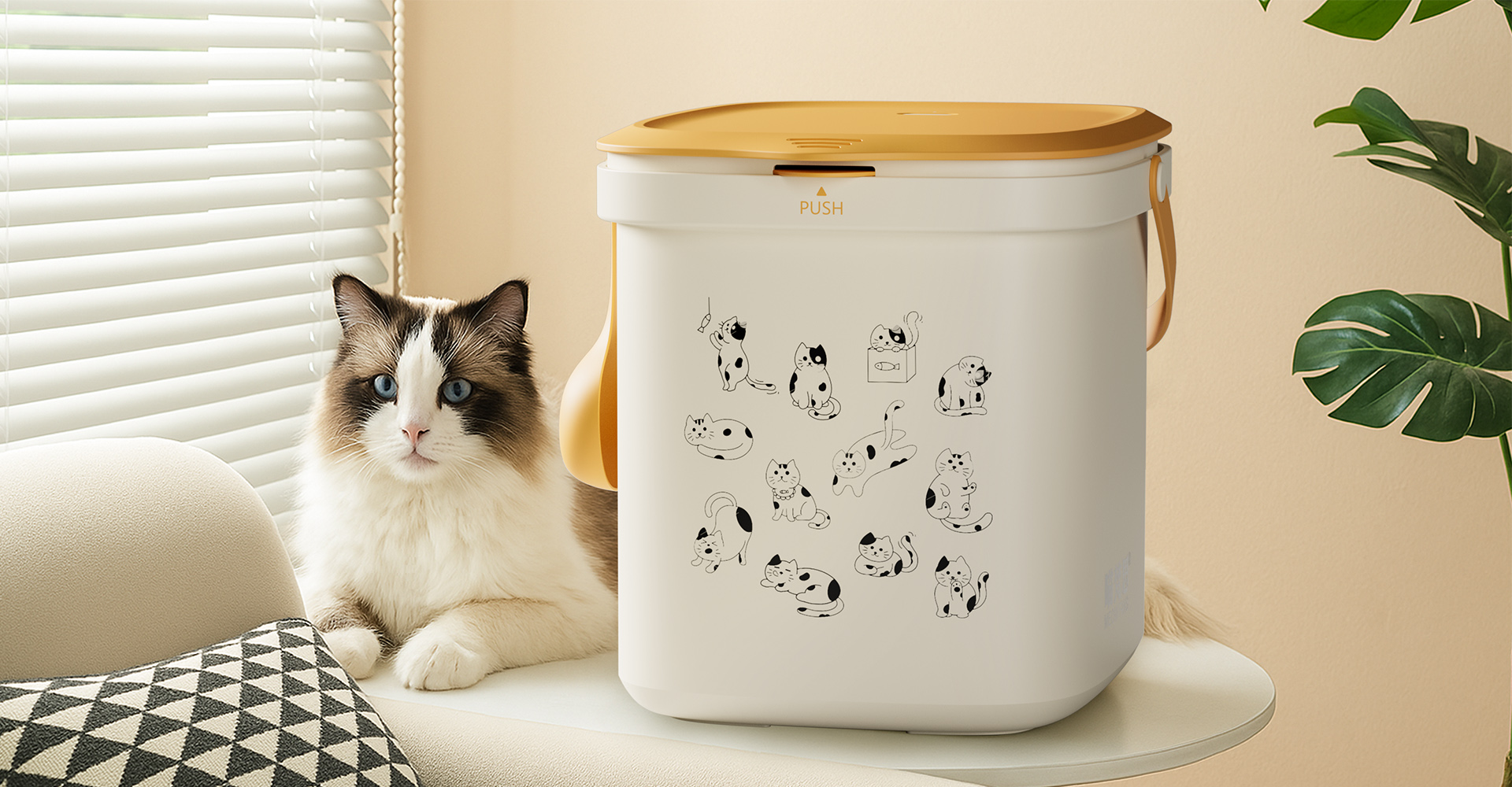 宠物真空储粮桶设计