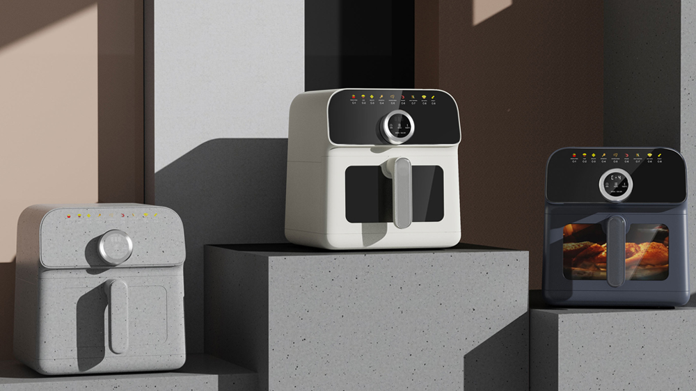 空气炸锅设计|空气炸锅外观设计|空气炸锅结构设计