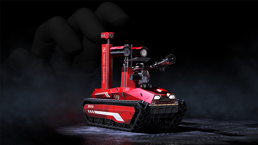 消防灭火机器人设计-消防机器人设计-机器人外观设计