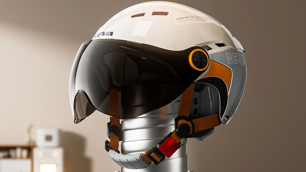 摩托车智能头盔设计-头盔外观造型设计-智能头盔结构设计